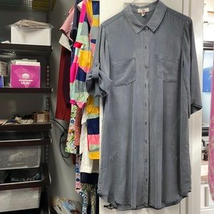 Cloth and Stone Blue Dress - L